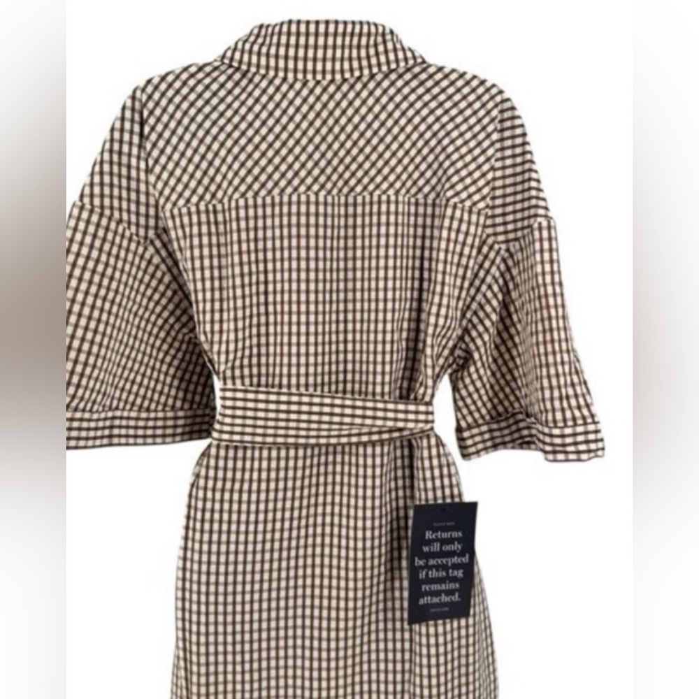 Pomander Place NEW Brown Gingham Seersucker Zacara
Maxi Dress Size XXXL - Picture 6 of 6